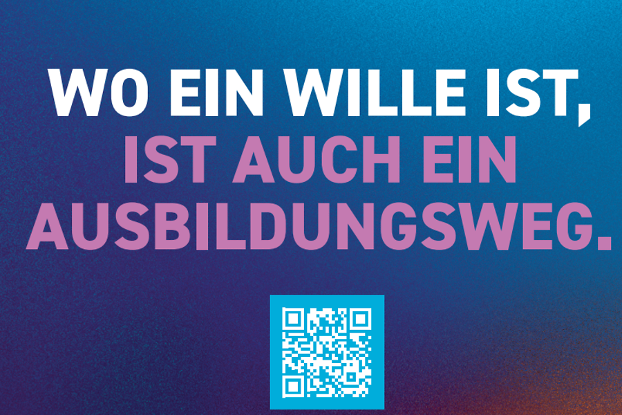 Symbolbild, farbiger Hintergrund mit Schriftzug 
