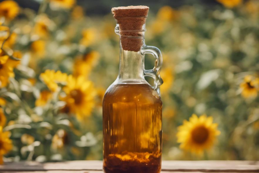 Sonnenblumen&ouml;l-Flasche