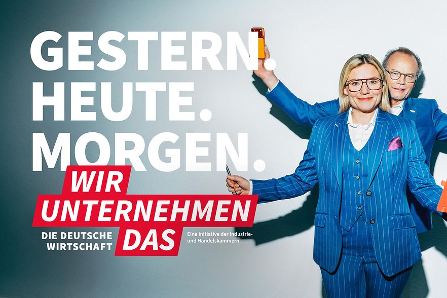 Das Foto zeigt ein Motiv zur Kampagne "Wir unternehmen das".